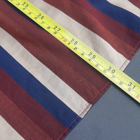 PRIVATE STOCK by HATHAWAY SZ L Striped Long Sleeve Button Up Men's Shirt - Picture 14 of 15